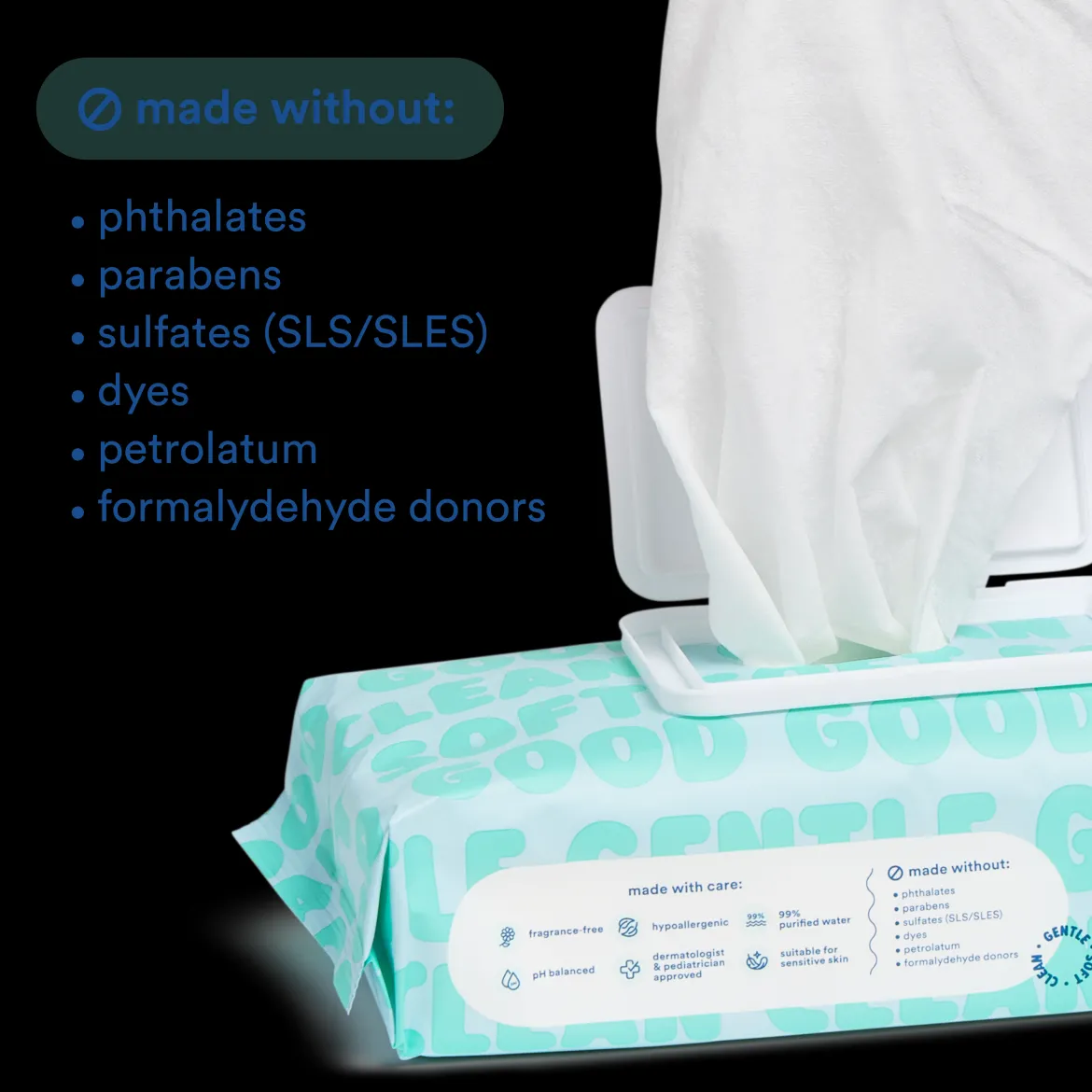 99% Purified Water Baby Wipes