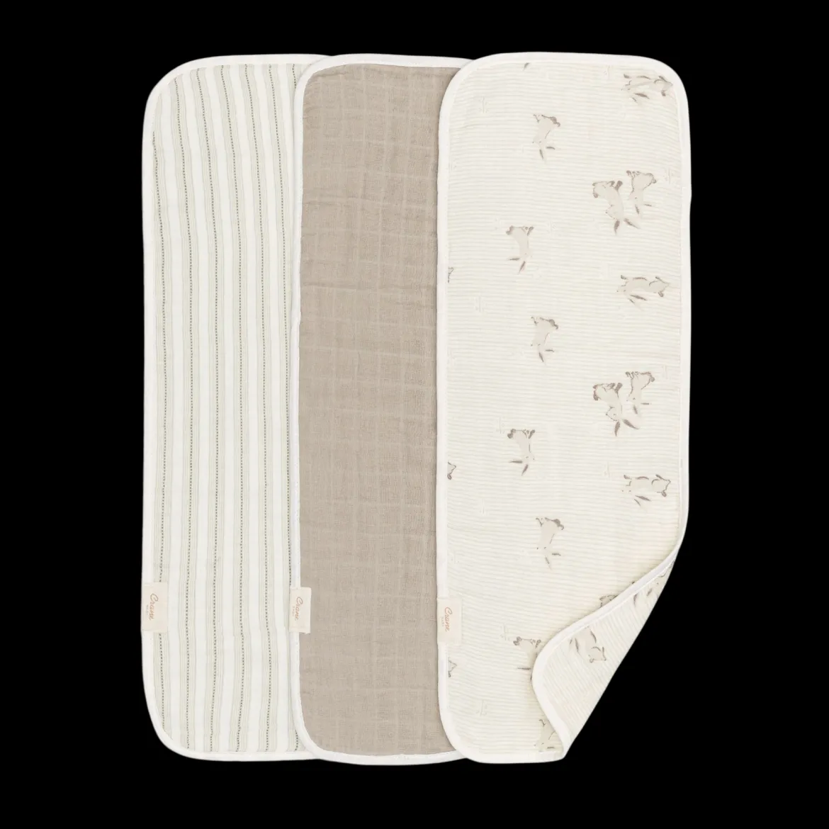 Avery Organic Cotton 3-pc. Burp Cloth Set