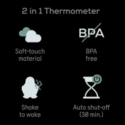 Baby Bath Support & Thermometer Gift Bundle