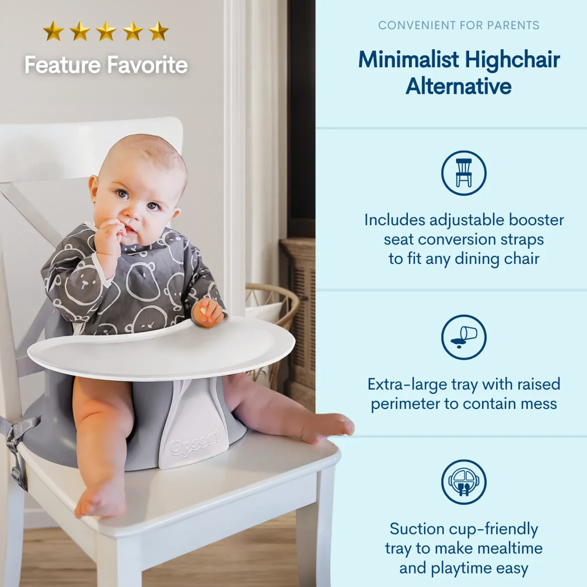 Baby Floor & Booster Seat with Tray