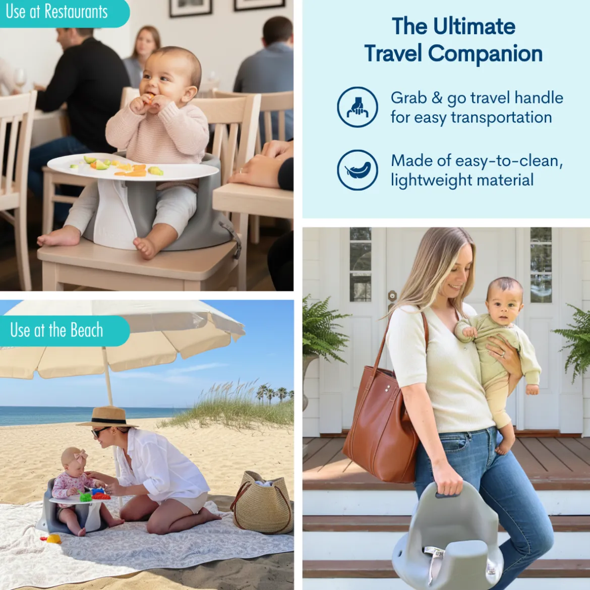 Baby Floor & Booster Seat with Tray