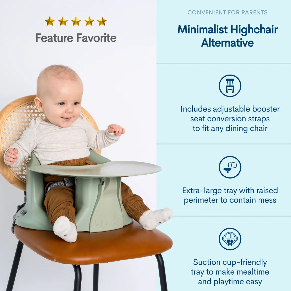 Baby Floor & Booster Seat with Tray
