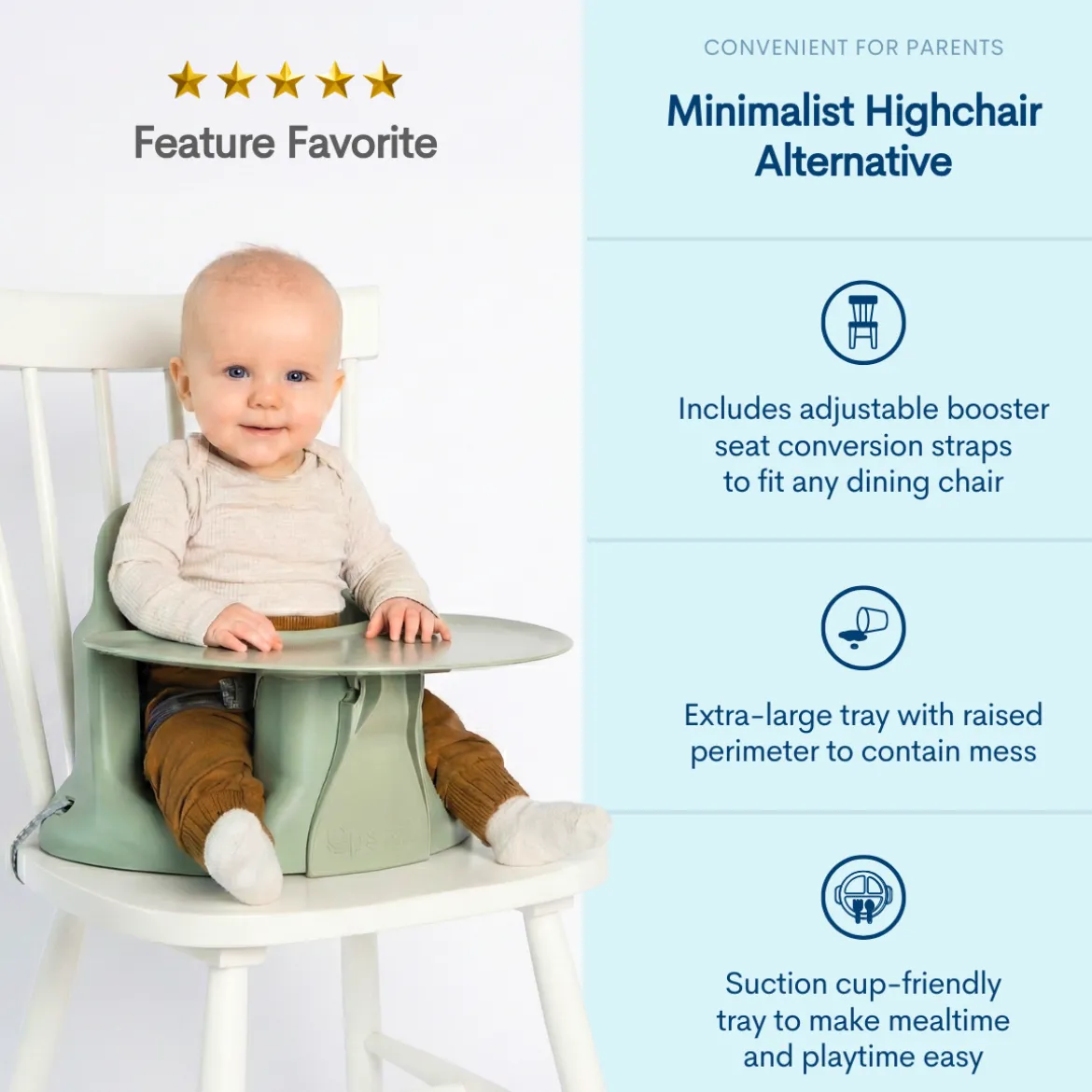 Baby Floor & Booster Seat with Tray
