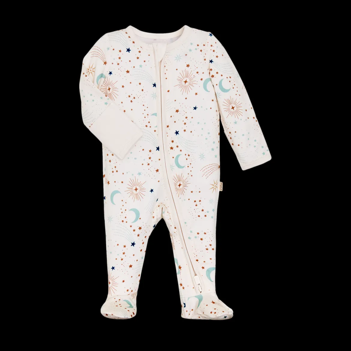 Bamboo Viscose Printed 2-Way Zip Footie