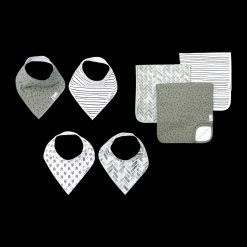 Bandana Bib and Burp Cloth Bundle