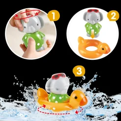 Bath Time Elephant Spin Splash 'n' Swim & Basketball Bundle