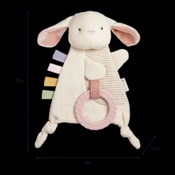 Bitzy Crinkle Sensory Crinkle Toy with Teether