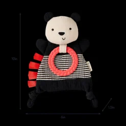 Bitzy Crinkle Sensory Crinkle Toy with Teether