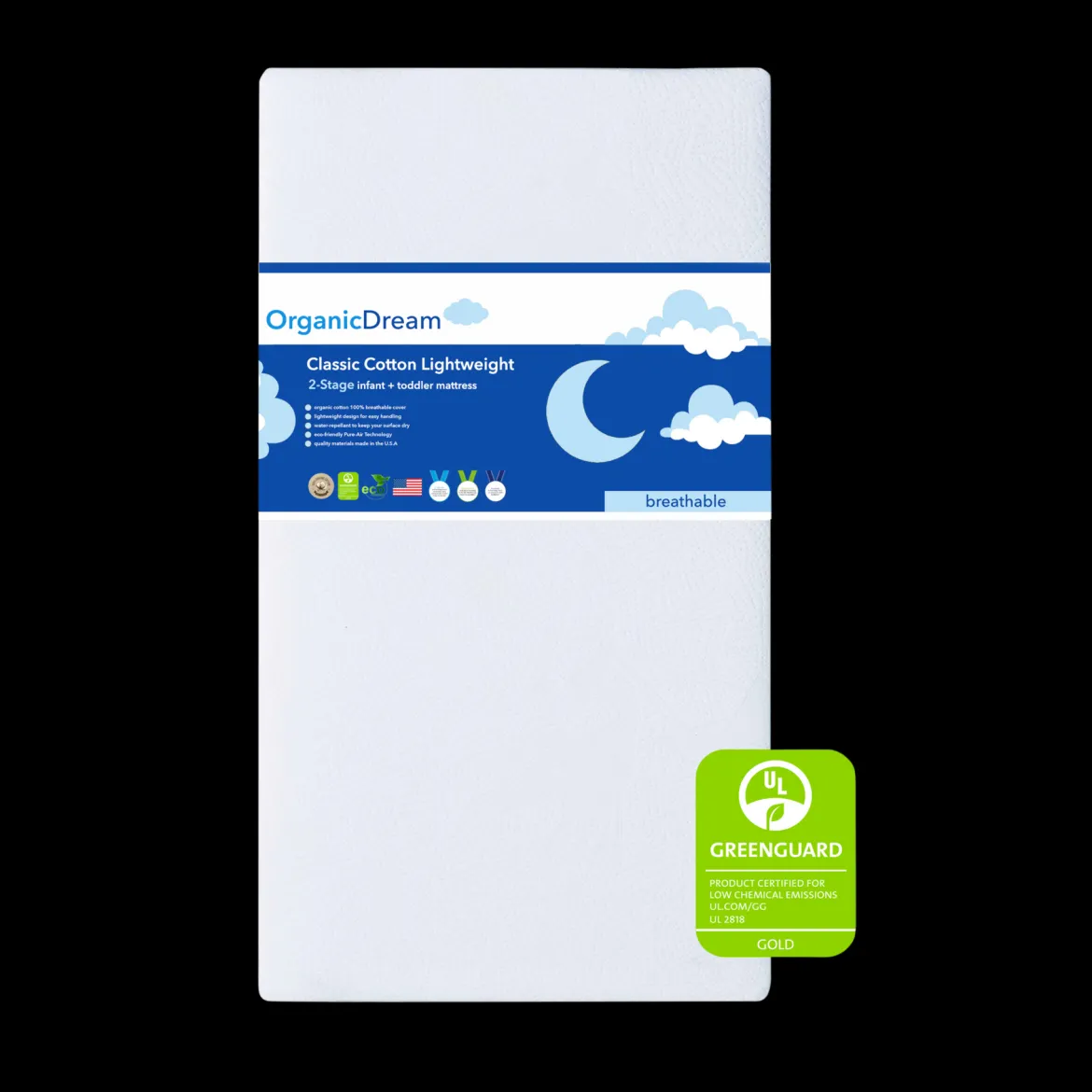 Classic Cotton Lightweight 2-Stage Crib Mattress