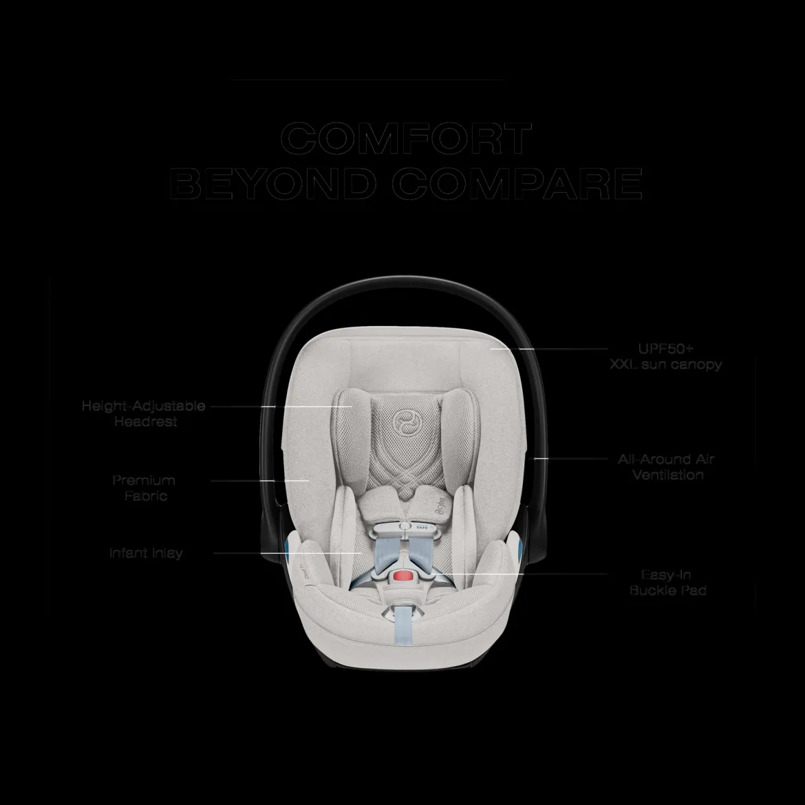 Cloud T Comfort Extend Infant Car Seat with SensorSafe