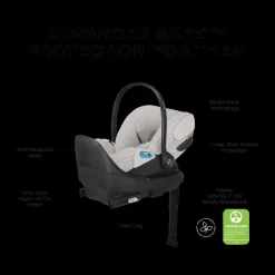 Cloud T Comfort Extend Infant Car Seat with SensorSafe
