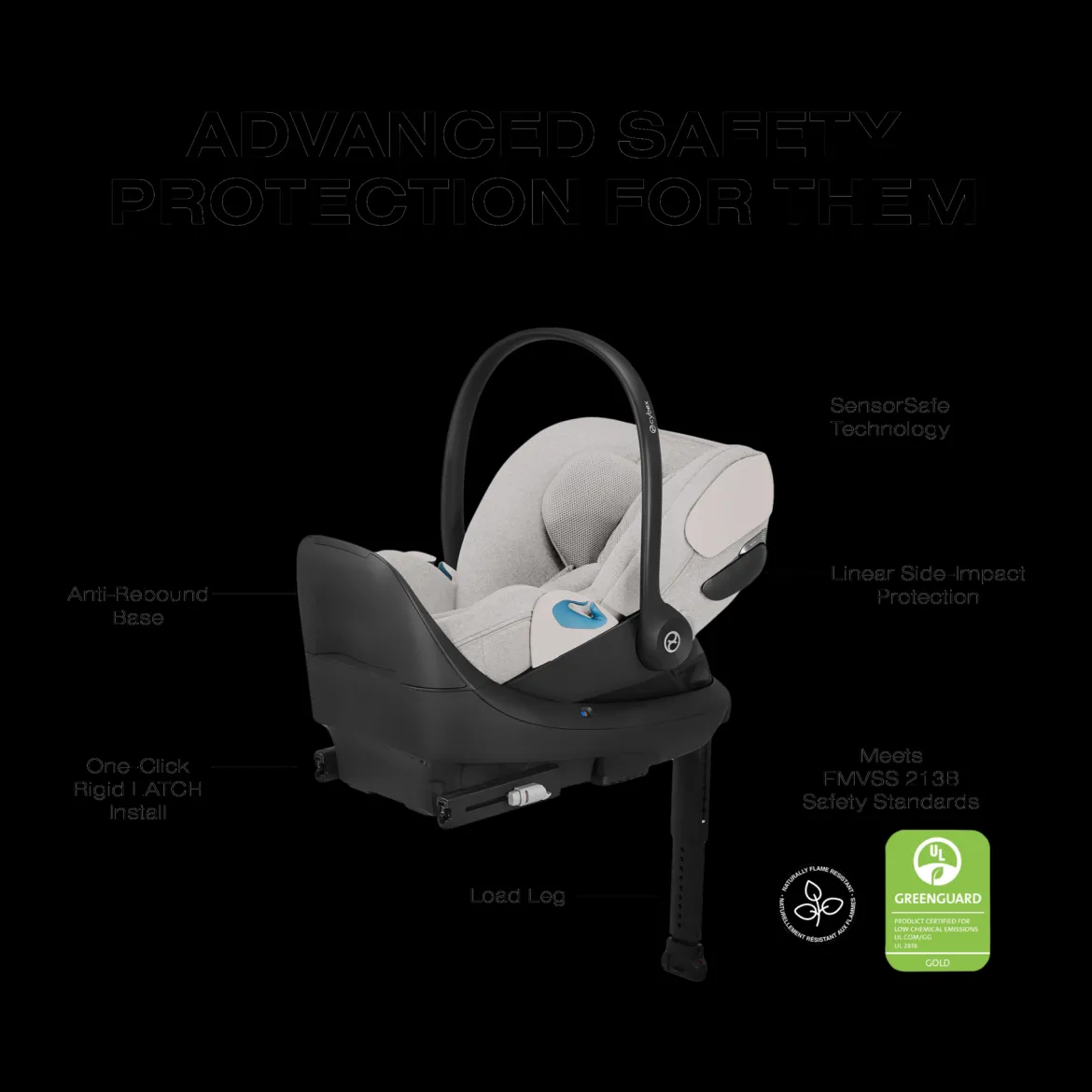 Cloud T Comfort Extend Infant Car Seat with SensorSafe