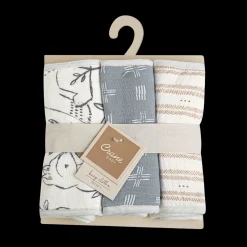 Cotton Muslin and Terry Burp Cloth Set (3 Pack)