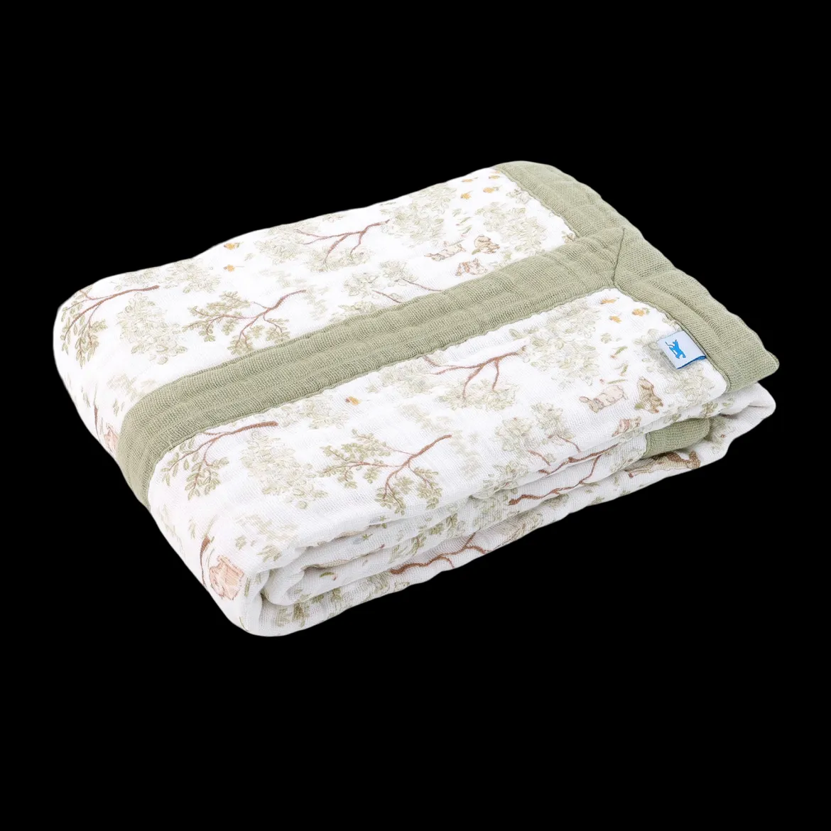 Cotton Muslin Baby Receiving Quilt