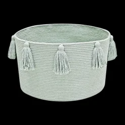 Cotton Tassel Basket