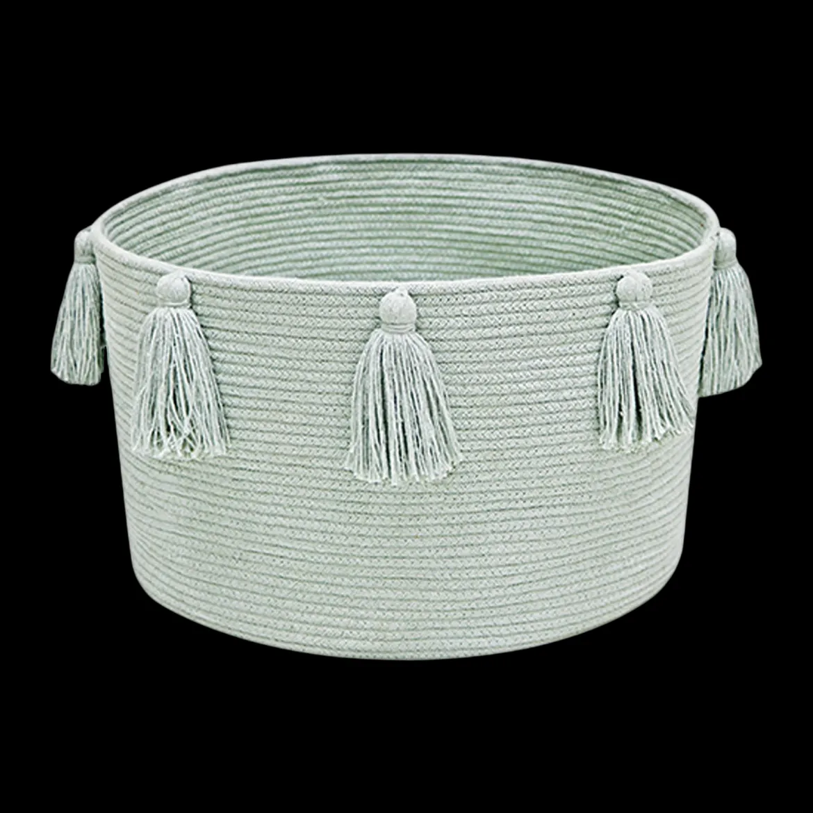 Cotton Tassel Basket