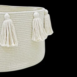 Cotton Tassel Basket