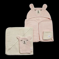 Cozy Critter Organic Cotton Bath Time 4-Piece Set