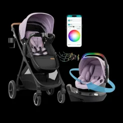 Evenflo Shyft Intuiti+ Travel System featuring Revolve180 LiteMax NXT with SensorySoothe