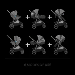 Evenflo Shyft Intuiti+ Travel System featuring Revolve180 LiteMax NXT with SensorySoothe
