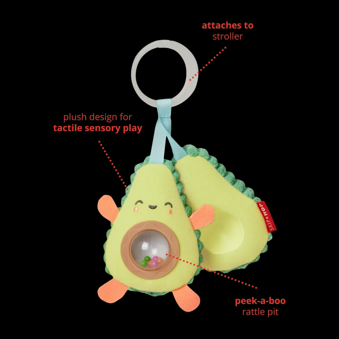 Farmstand Avocado Stroller Toy