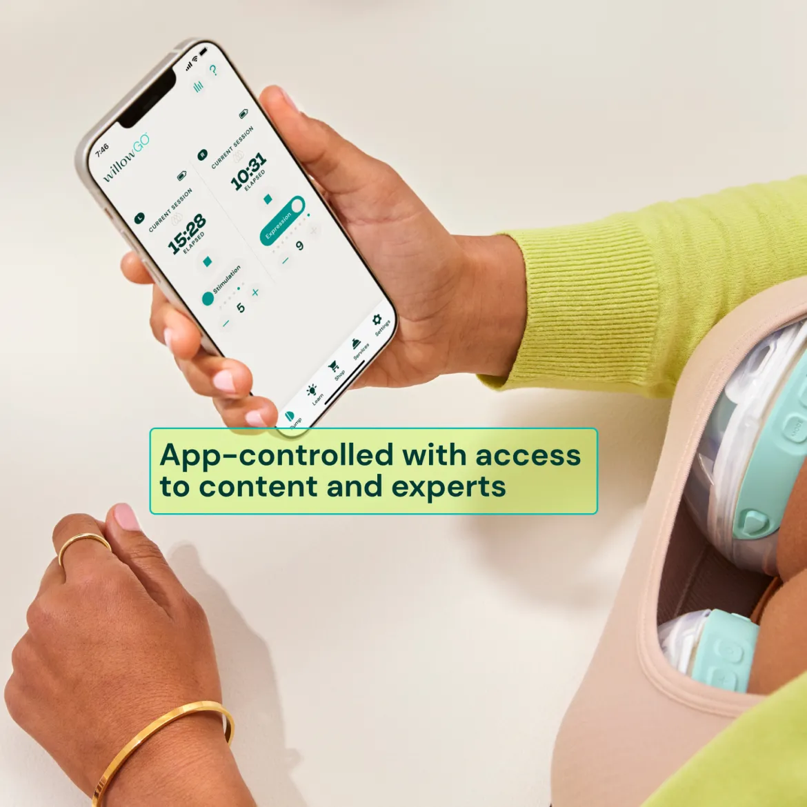 Go Wearable Hands-Free, Cord-Free Electric Breast Pump
