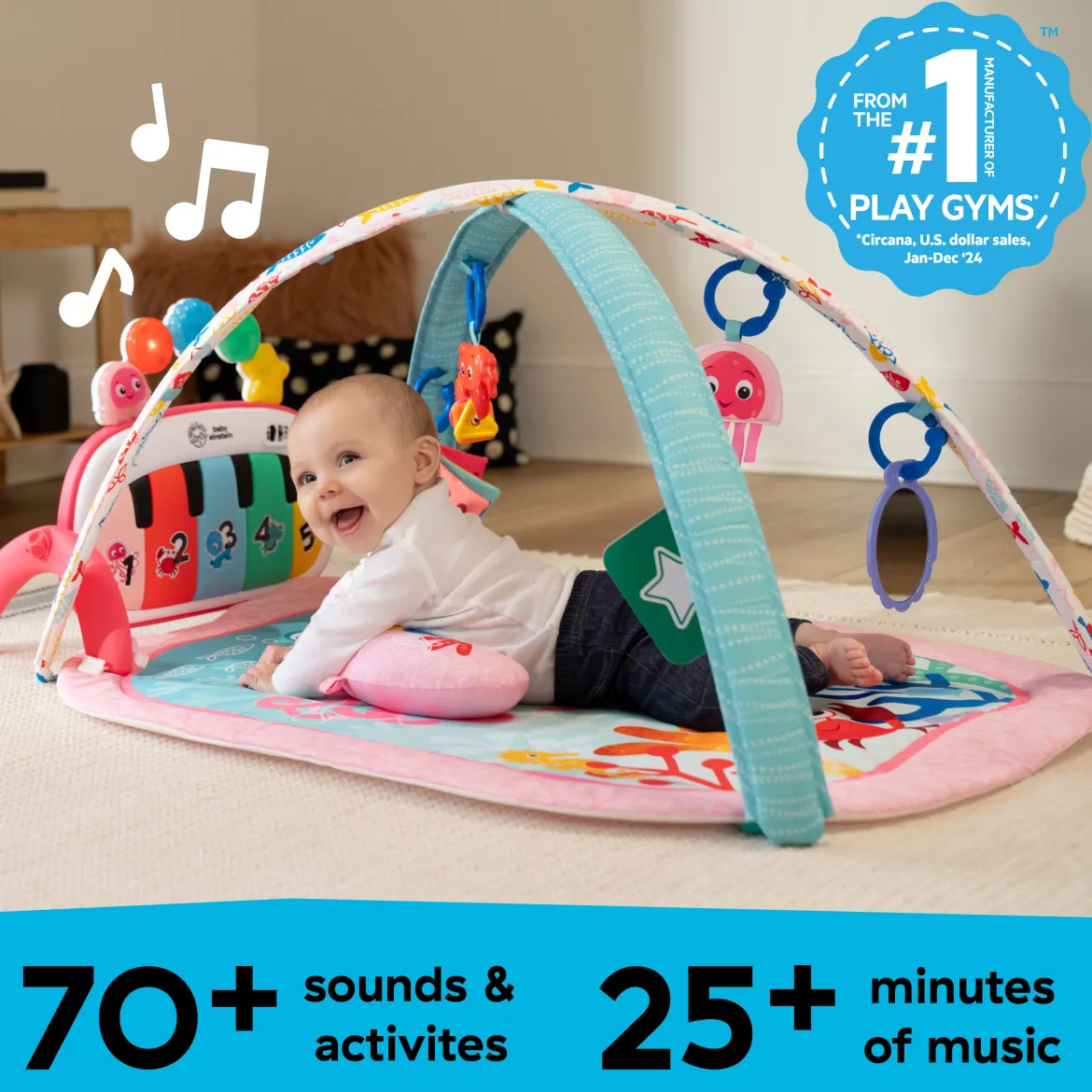 4-in-1 Kickin Tunes Music and Learning Play Gym