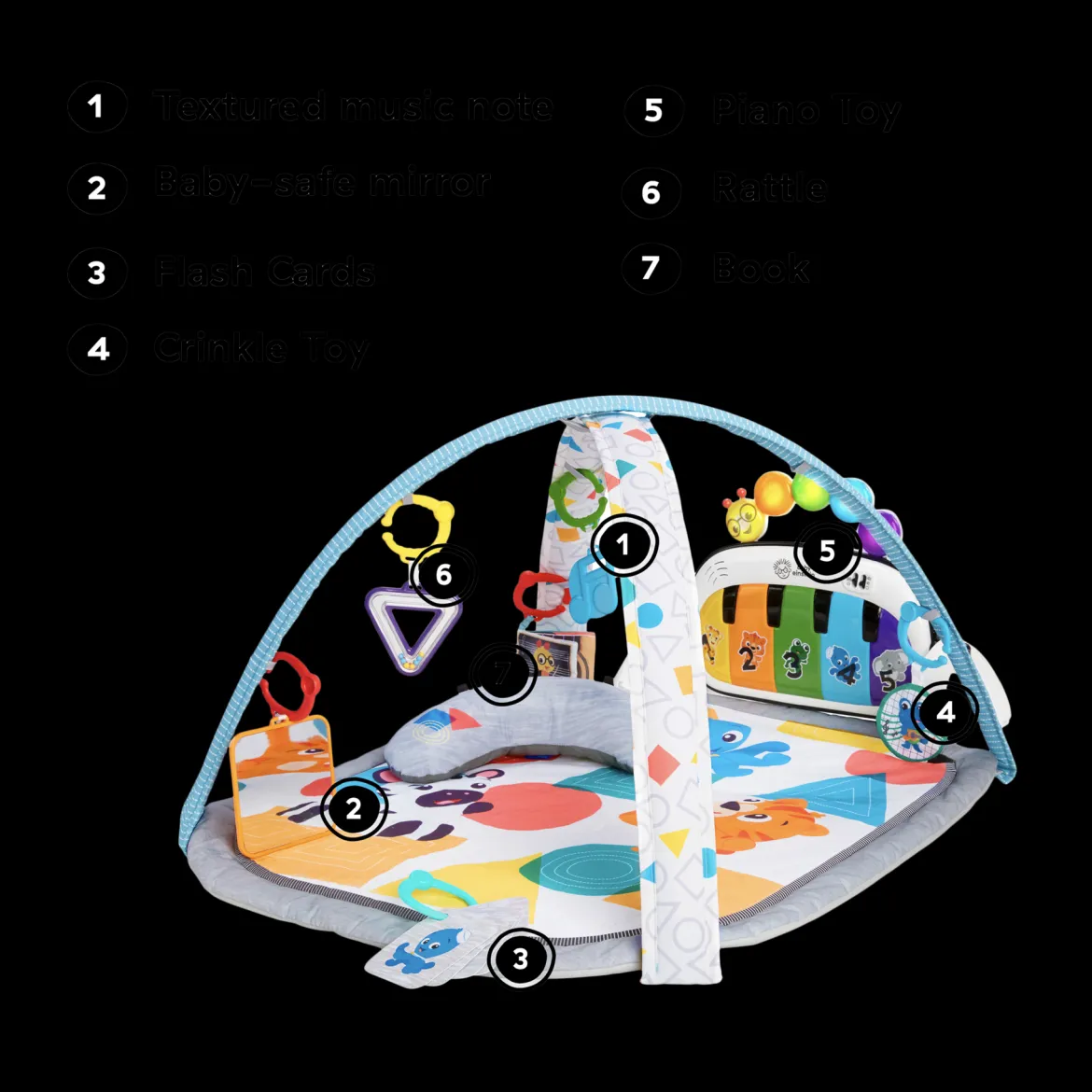4-in-1 Kickin Tunes Music and Learning Play Gym