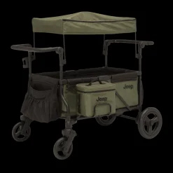 Jeep Deluxe Wrangler Wagon Stroller with Cooler Bag & Parent Organizer