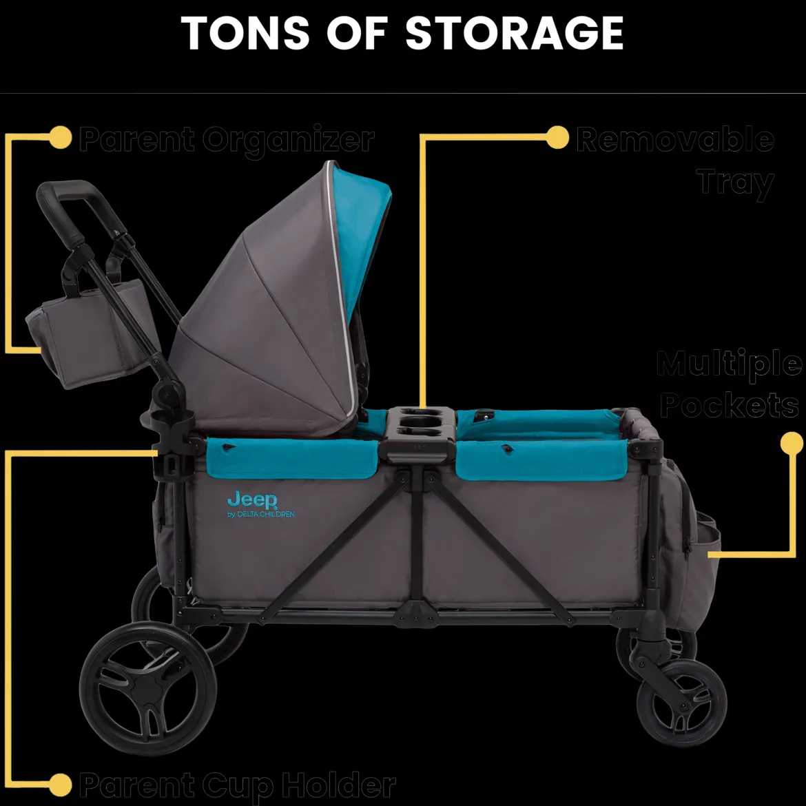 Jeep Sport All-Terrain Stroller Wagon