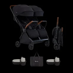 Jet Double Stroller and Accessory Bundle