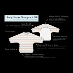 Long Sleeve Waterproof Smock Bib