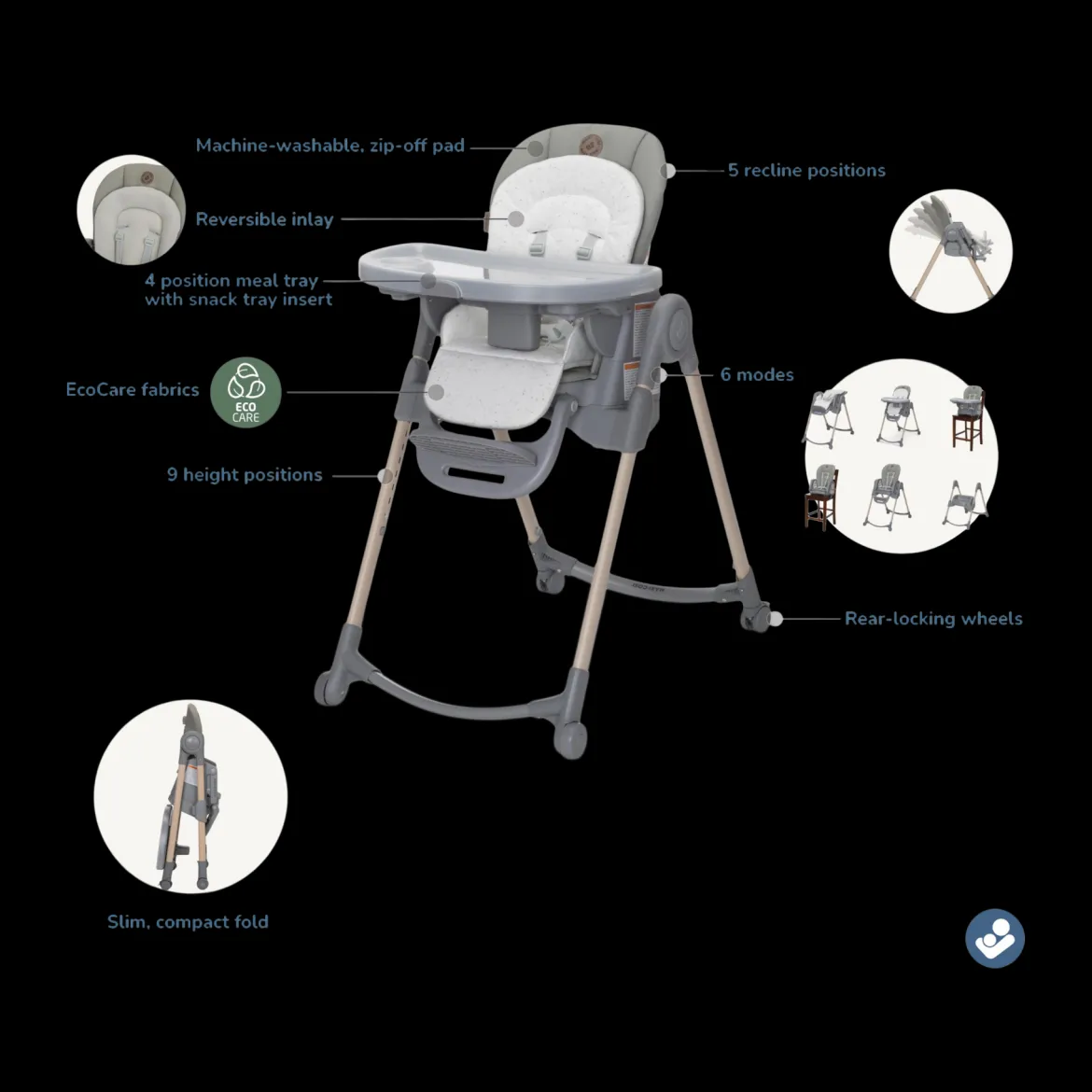 Minla 6-in-1 High Chair