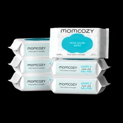 Momcozy Nose Saline Baby Wipes (6 Pack)