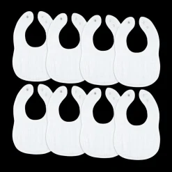 Muslin Bibs with Adjustable Snaps (8 Pack)