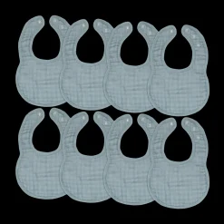 Muslin Bibs with Adjustable Snaps (8 Pack)