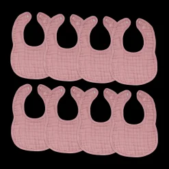 Muslin Bibs with Adjustable Snaps (8 Pack)