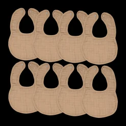 Muslin Bibs with Adjustable Snaps (8 Pack)