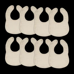 Muslin Bibs with Adjustable Snaps (8 Pack)