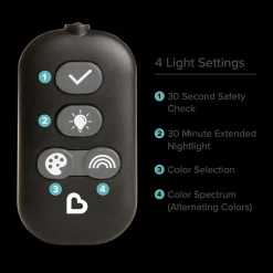 Night Light In-Sight Pivot Car Back Seat Mirror