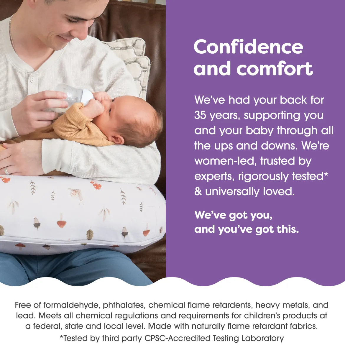 Nursing Pillow Organic Cotton Cover