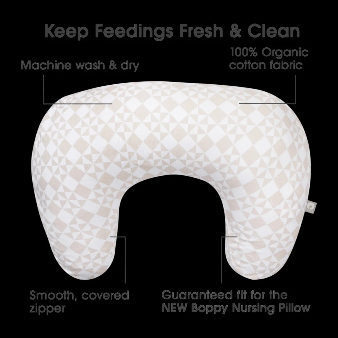 Nursing Pillow Organic Cotton Cover
