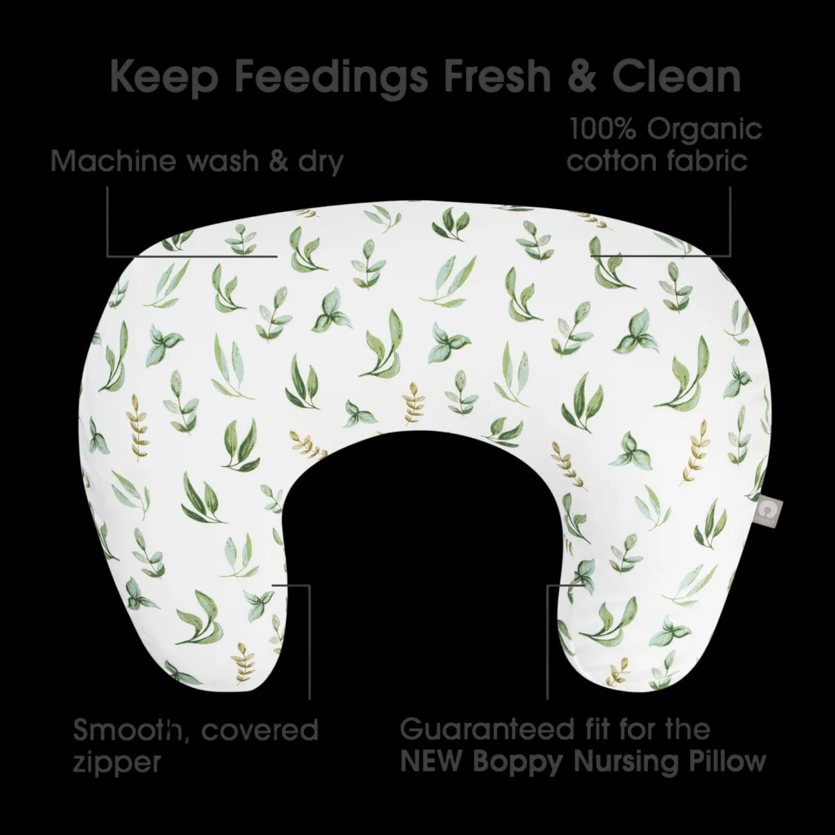 Nursing Pillow Organic Cotton Cover
