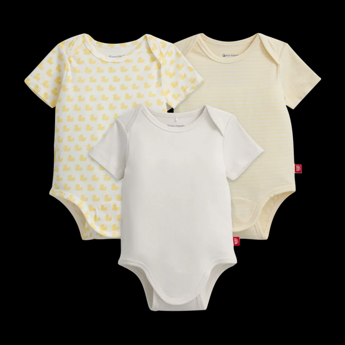 Organic Cotton Magnetic Bodysuit (3 Pack)