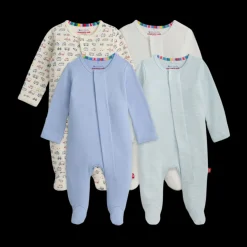 Organic Cotton Magnetic Footie (4 Pack)