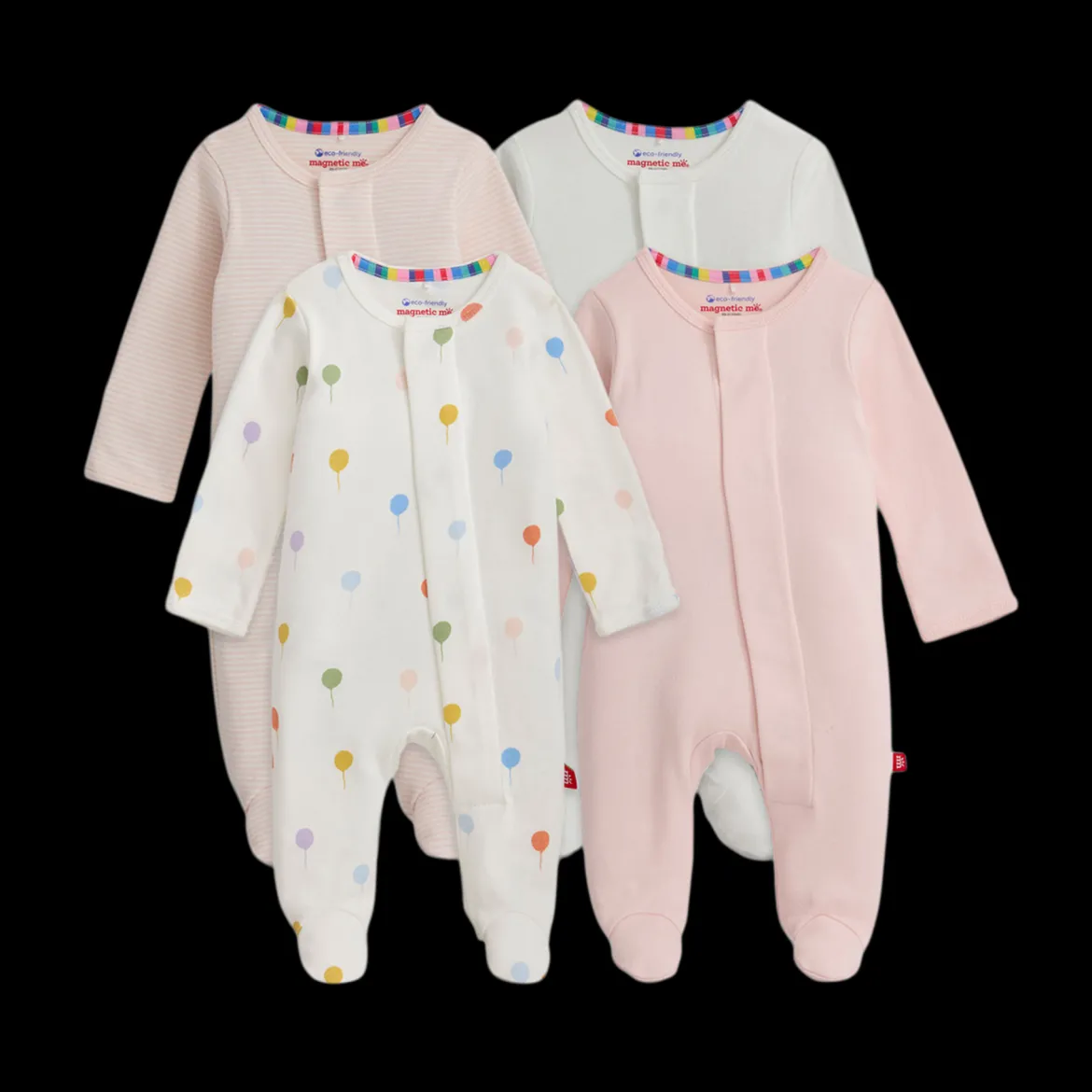 Organic Cotton Magnetic Footie (4 Pack)
