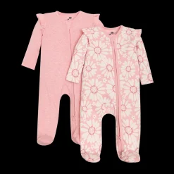 Organic Cotton Ruffle 2-Way Zip Footie (2 Pack)