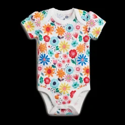 Organic Cotton Short-Sleeve Printed Bodysuit (5 Pack)