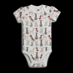 Organic Cotton Short-Sleeve Printed Bodysuit (5 Pack)