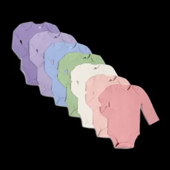 Organic Cotton Solid Long Sleeve Bodysuit (7 Pack)
